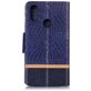 Mobigear Croco Xiaomi Mi 8 SE Hülle Klapphülle Geldbörse - Blau