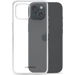 Mobilize Gelly Durchsichtig iPhone 15 Hülle Flexibles TPU Backcover - Transparent