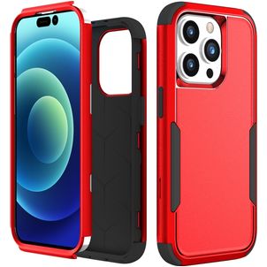 Mobigear Ultra Tough iPhone 15 Pro Hülle Hardcase Backcover Stoßfest - Rot