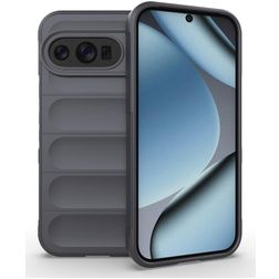 Mobigear Bumpy Google Pixel 10 Pro Hülle Flexibles TPU Backcover - Grau
