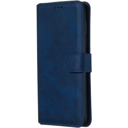 Mobigear Wallet Motorola Moto G8 Plus Hülle Klapphülle Geldbörse - Blau
