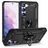 Mobigear Armor Ring Samsung Galaxy S23 Plus Hülle Hardcase Backcover Stoßfest mit Ringhalter - Schwarz