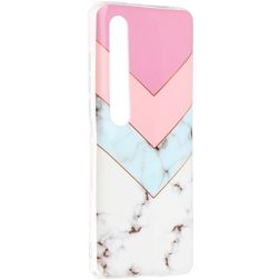 Mobigear Marble Xiaomi Mi 10 TPU (flexibel) Backcover - Dreifarbig