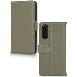 Mobilize Premium Gelly Samsung Galaxy A26 Hülle Klapphülle Geldbörse - Grün