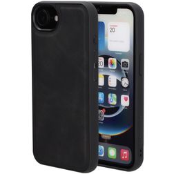 Mobiparts Classic iPhone 16e MagSafe Hülle TPU,Kunstleder Backcover - Graphite Black