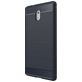 Mobigear Brushed Slim Nokia 3 Hülle Flexibles TPU Backcover - Blau