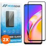 Mobigear Premium OPPO A94 5G Panzerglas Gehärtetes Glas Displayschutz - Hüllenfreundlich - Schwarz (2er Pack)