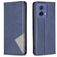 Mobigear Rhombus Slim Motorola Moto G85 Hülle Klapphülle - Blau