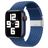 Mobigear Braided Nylon Apple Watch Armband Klappschließe - 49/46/45/44 mm - Dunkelblau