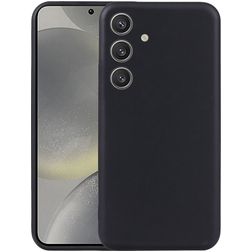 Mobigear Basics Samsung Galaxy S25 Hülle Flexibles TPU Backcover - Schwarz