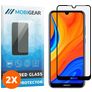 Mobigear Premium Huawei Y6s Panzerglas Gehärtetes Glas Displayschutz - Hüllenfreundlich - Schwarz (2er Pack)