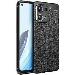 Mobigear Luxury OPPO Reno 7 4G Hülle Flexibles TPU Backcover - Schwarz