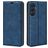 Mobigear Retro Slim Samsung Galaxy A26 Hülle Klapphülle Geldbörse - Dunkelblau