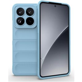 Mobigear Bumpy Xiaomi 15 Pro Hülle Flexibles TPU Backcover - Blau