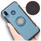 Mobigear Armor Ring HONOR Play Hülle Hardcase Backcover Stoßfest mit Ringhalter - Blau