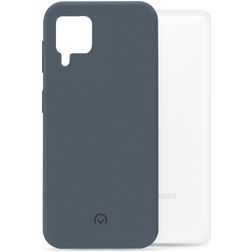 Mobilize Rubber Gelly Samsung Galaxy A22 4G Hülle Flexibles TPU Backcover - Matt Blue