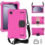Mobigear HexStrap Samsung Galaxy Tab A11 Hülle EVA Schaum Backcover + Schulterträger - Pink