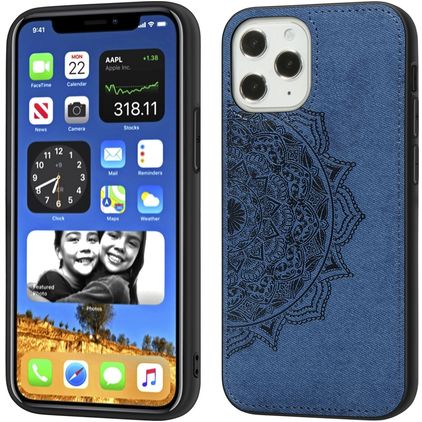 Mobigear Mandala iPhone 12 Pro Max Hülle Hardcase Backcover - Blau