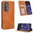 Mobigear Sensation Motorola Edge (2022) Hülle Klapphülle Geldbörse - Braun