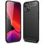 Mobigear Brushed Slim iPhone 13 Hülle Flexibles TPU Backcover - Schwarz