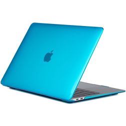 Mobigear Glossy MacBook Air 13 Zoll (2018-2020) Hardshell Hülle Laptop Cover MacBook Case - Blau - Modell A1932 / A2179 / A2337