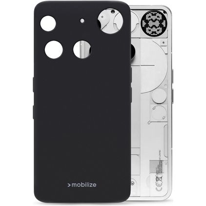 Mobilize Rubber Gelly Nothing Phone (3) TPU (flexibel) Backcover - Schwarz