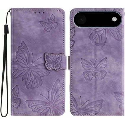 Mobigear Butterfly iPhone Air Klapphülle Portemonnaie - Lila