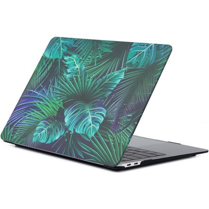 Mobigear Design MacBook Air 13 Zoll (2018-2020) Hardcase Hülle MacBook Case - Palm Leafs - Model A1932 / A2179 / A2337