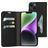 Mobiparts Classic Wallet iPhone 14 Plus Hülle Klapphülle Geldbörse - Schwarz