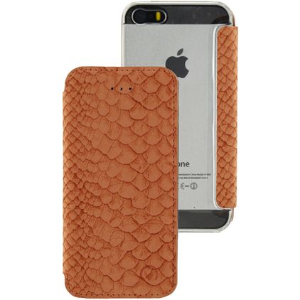 Mobilize Slim Gelly iPhone 5 Hülle Klapphülle - Snake Apricot