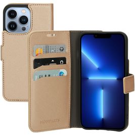 Mobiparts Saffiano Wallet iPhone 13 Pro Hülle Klapphülle Geldbörse - Copper
