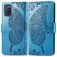 Mobigear Butterfly OPPO A52 Klapphülle Portemonnaie - Blau