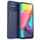 Mobigear Groove Samsung Galaxy M53 Hülle Flexibles TPU Backcover - Blau
