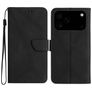 Mobigear Stitch iPhone 17 Pro Max Hülle Klapphülle Geldbörse - Schwarz