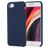 Mobigear Rubber Touch iPhone SE (2020) Silikon Hülle Backcover - Dunkelblau