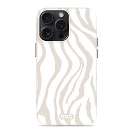 MIO iPhone 15 Pro MagSafe Hülle Hardcase Backcover - Sandy Zebra