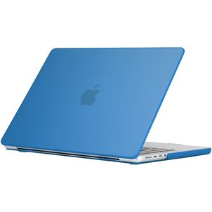Mobigear Glossy MacBook Pro 16 Zoll (2021-2026) Hardcase Hülle MacBook Case - Dunkelblau - Model A2485 / A2780 / A2991 / A3186 / A3428 / A3429