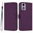 Mobigear Urban Wallet Motorola Moto G04 Hülle Klapphülle Geldbörse - Lila
