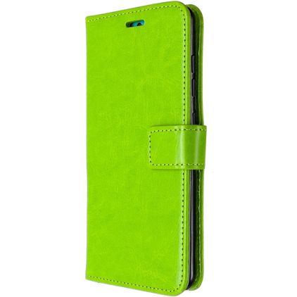 Mobigear Wallet Samsung Galaxy A51 Hülle Klapphülle Geldbörse - Grün