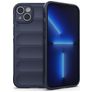 Mobigear Bumpy iPhone 14 Plus Hülle Flexibles TPU Backcover - Dunkelblau