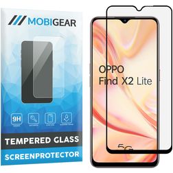 Mobigear Premium OPPO Find X2 Lite Panzerglas Gehärtetes Glas Displayschutz - Hüllenfreundlich - Schwarz