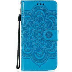 Mobigear Mandala Huawei P40 Pro Hülle Klapphülle Geldbörse - Blau