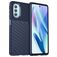 Mobigear Groove Motorola Moto G51 5G Hülle Flexibles TPU Backcover - Blau