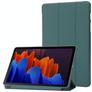 Mobigear Tri-Fold Gel Samsung Galaxy Tab S11 TPU / Kunstleder Klapphülle - Dunkelgrün