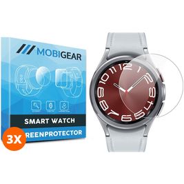 Mobigear Samsung Galaxy Watch 6 Classic - 43 mm Displayschutz Schutzfolie - Hüllenfreundlich - Schwarz (3er Pack)