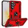 Mobigear Armor ring Samsung Galaxy A57 Hülle Hardcase Backcover Stoßfest mit Ringhalter - Rot
