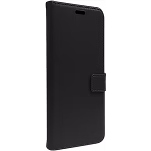 Valenta Gel Skin iPhone 15 Pro Hülle Echtes Leder Klapphülle Geldbörse - Schwarz