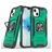 Mobigear Armor Ring iPhone 13 Pro Max Hülle Hardcase Backcover Stoßfest mit Ringhalter - Grün