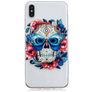 Mobigear Design iPhone XS Max Hülle Flexibles TPU Backcover - Skull
