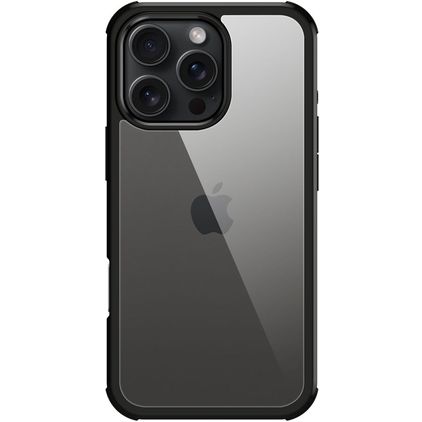 Valenta Full Cover iPhone 16 Pro Max Gehärtetes Glas Backcover Shockproof - Schwarz